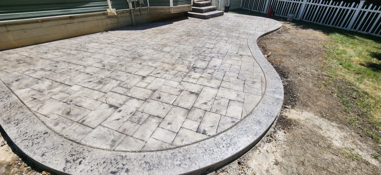 Decorative concrete project by New Orleans Concreters